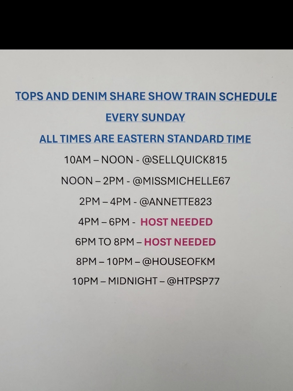 TOPS $ DENIM TRAIN SHARE SHOW - Picture 2 of 7